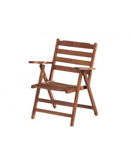 Καρέκλα οξιάς πτυσσόμενη με χαμηλή πλάτη